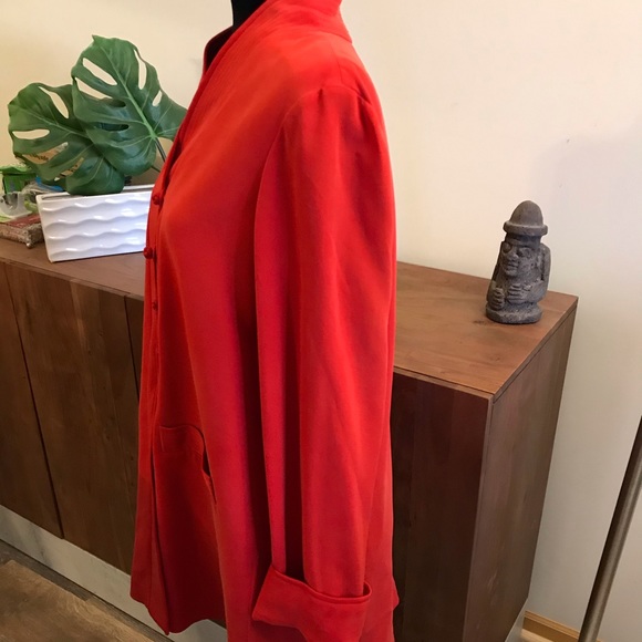 Dana Buchman 100% Silk Red Tunic (pre-Kohl’s sale) - Picture 6 of 9